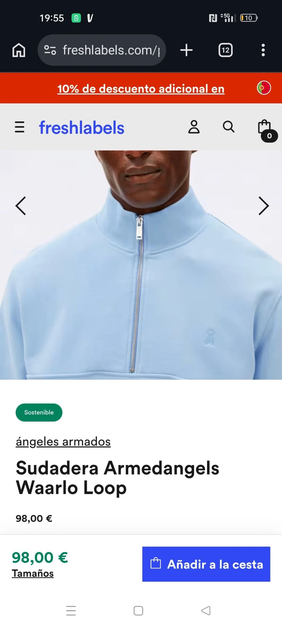 Casaco abrigo Jersey sudadera Armedangels tamanho xl de algodão orgânico novo – photo 3